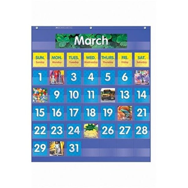 Teachers Friend Teachers Friend TF-5101 Monthly Calendar Pocket Chart- Gr K-5 TF-5101